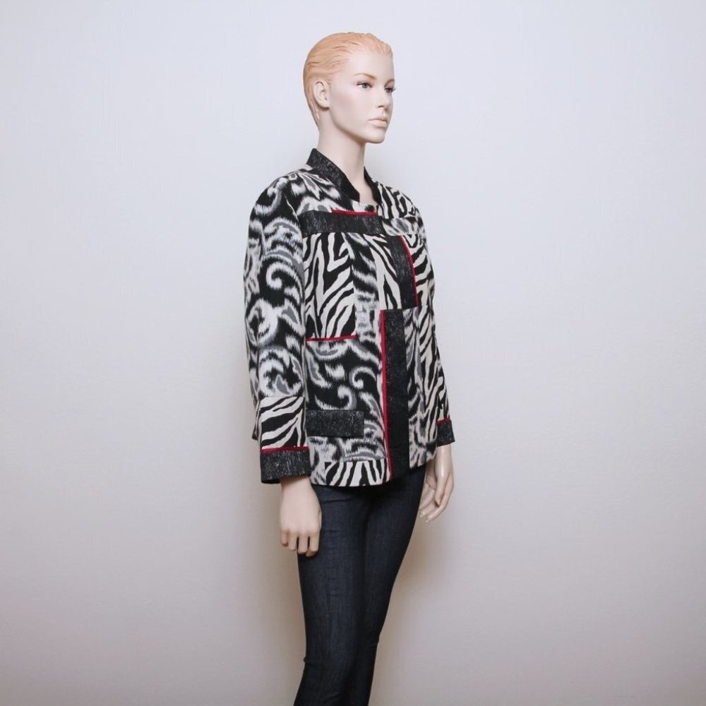Chico's Patchwork Animal Print Jacket‎